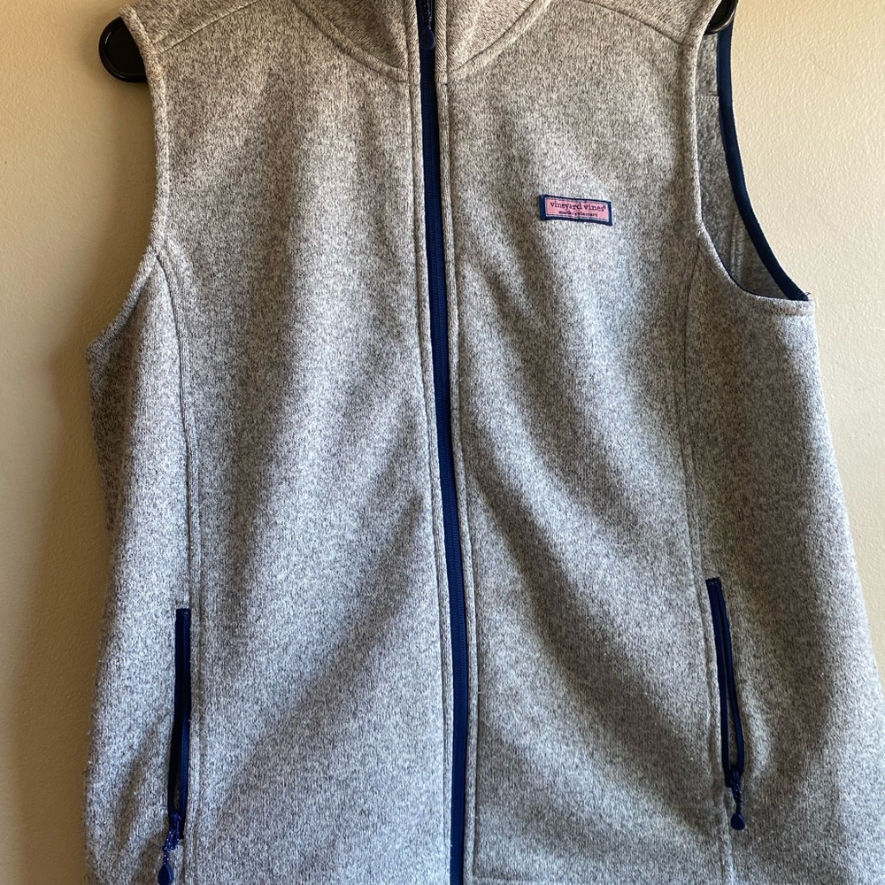 Vineyard Vines Women Heather Grey Vest